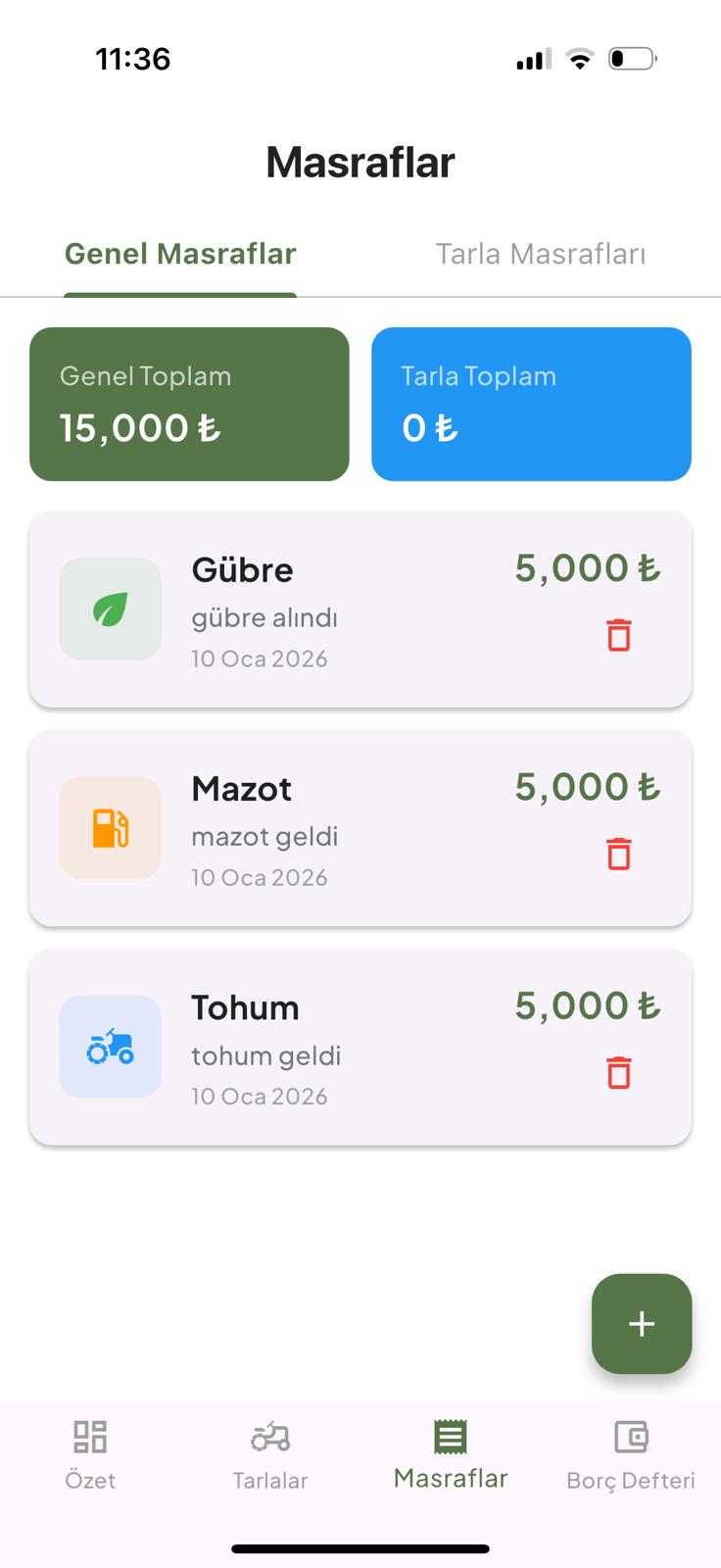Masraf Takibi